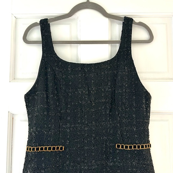 Raw Hem Tweed Dress - Picture 6 of 9